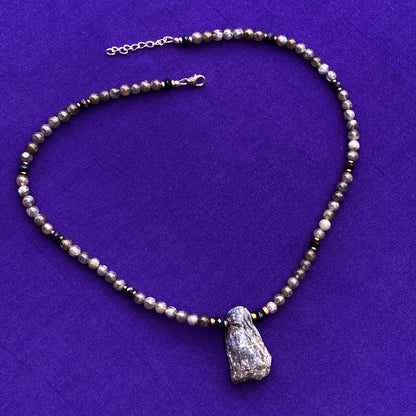 Labradorite Chunk Necklace
