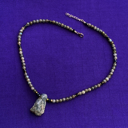 Labradorite Chunk Necklace