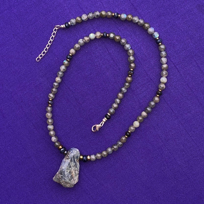 Labradorite Chunk Necklace