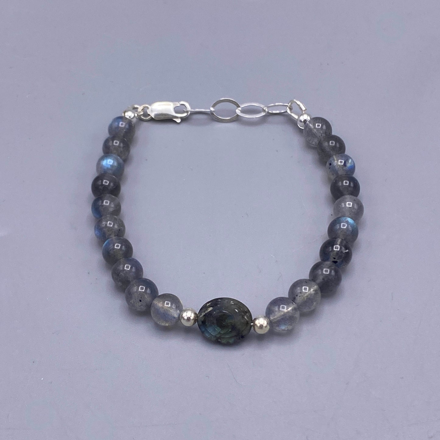 Labradorite Evil Eye Bracelet