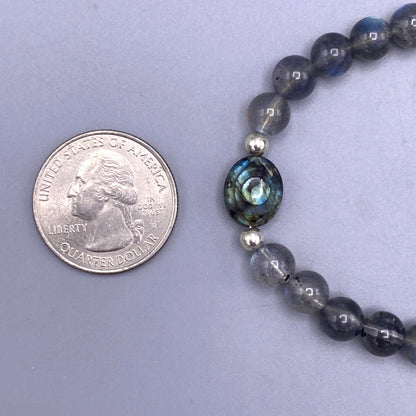 Labradorite Evil Eye Bracelet