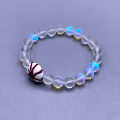 Peppermint and Quartz Gemstone Bracelet