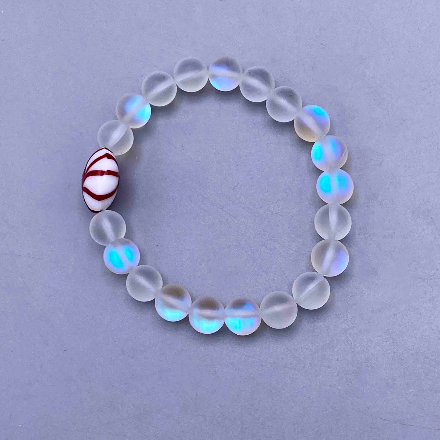 Peppermint and Quartz Gemstone Bracelet