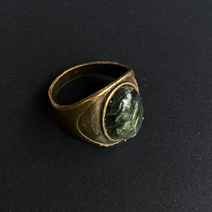 Gemstone Brass Rings