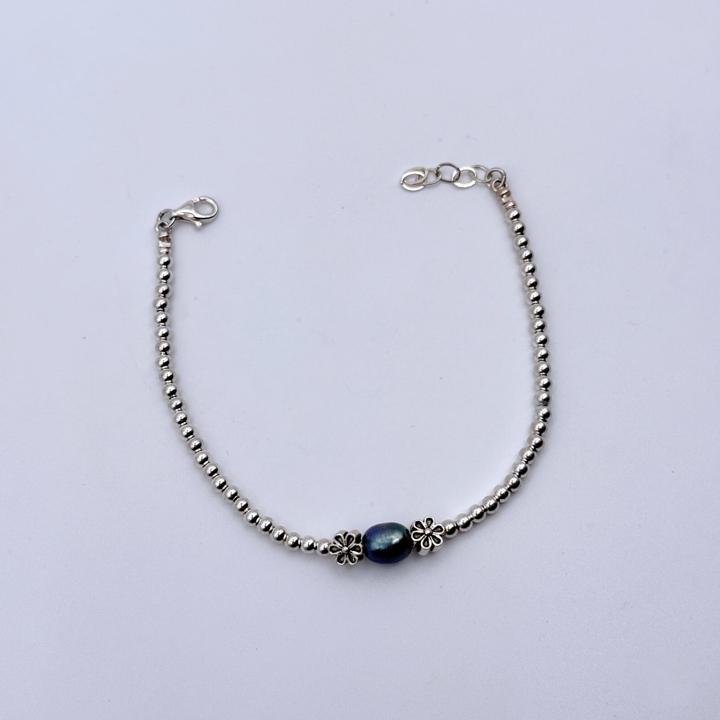 Sterling Silver and pearl bracelet