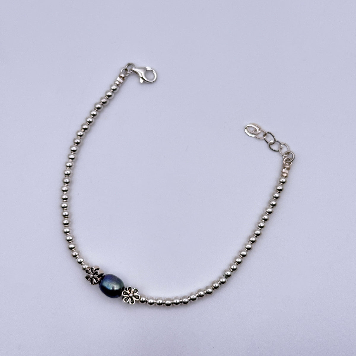 Sterling Silver and pearl bracelet