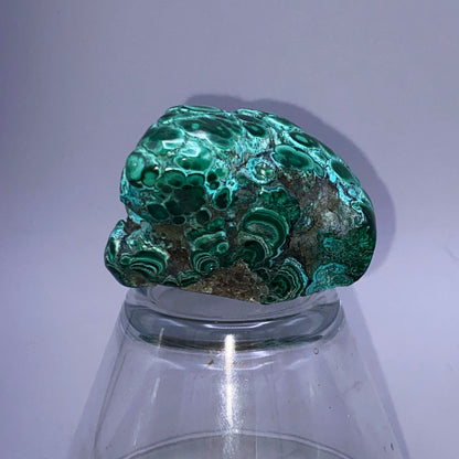Rare Malachite Chrysocolla with Open Bullseye Crystal