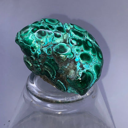 Rare Malachite Chrysocolla with Open Bullseye Crystal