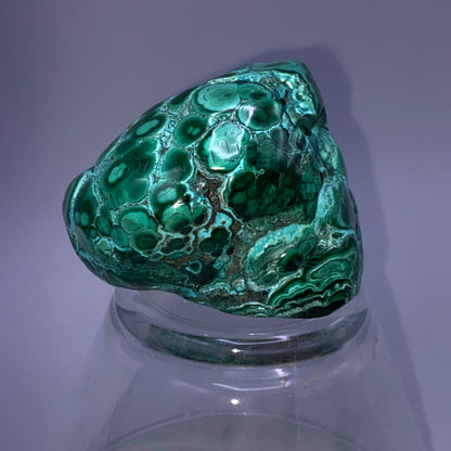 Rare Malachite Chrysocolla with Open Bullseye Crystal