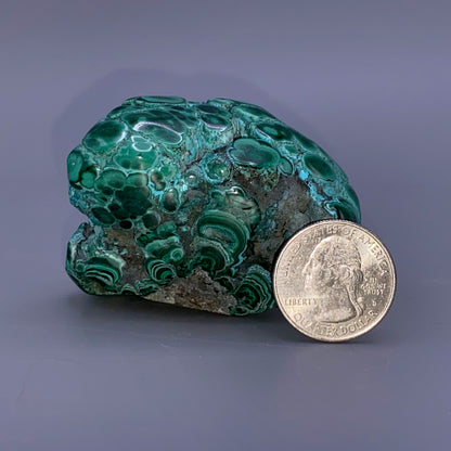 Rare Malachite Chrysocolla with Open Bullseye Crystal