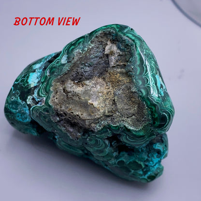 Rare Malachite Chrysocolla with Open Bullseye Crystal