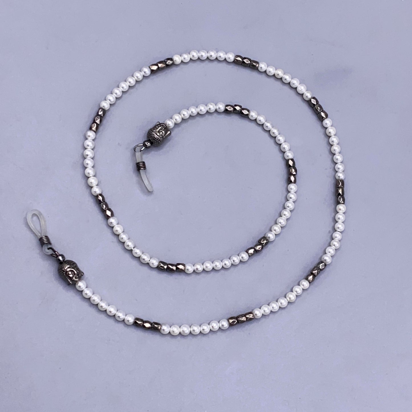 Pearl Shell Buddha Eyeglass Holder Chain