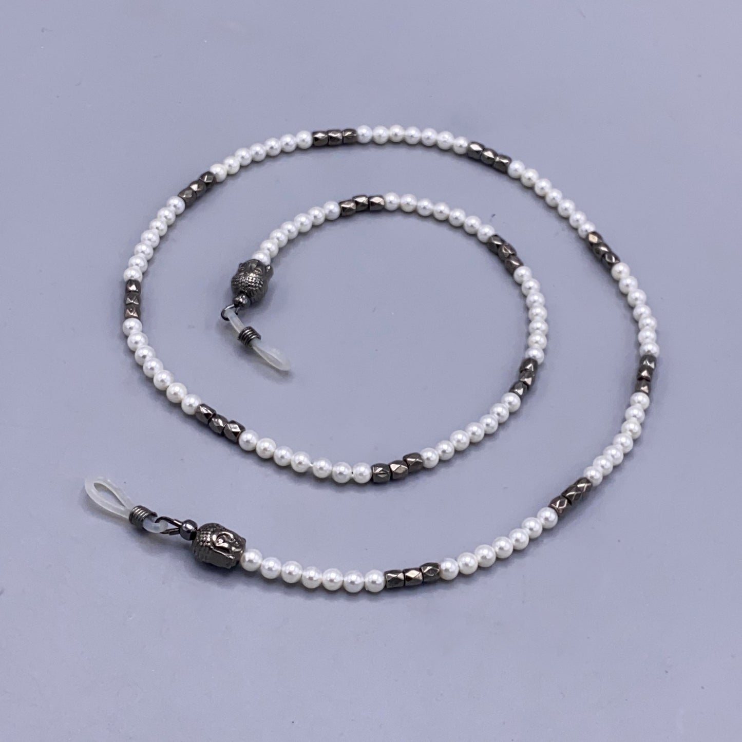 Pearl Shell Buddha Eyeglass Holder Chain