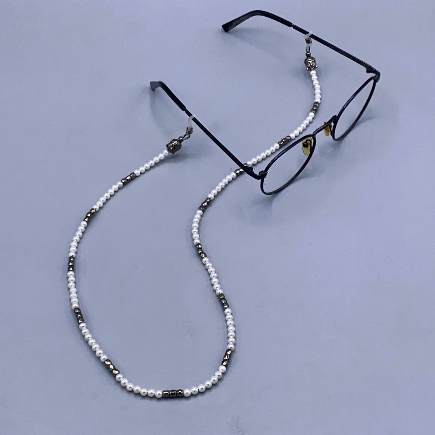 Pearl Shell Buddha Eyeglass Holder Chain