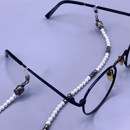 Pearl Shell Buddha Eyeglass Holder Chain