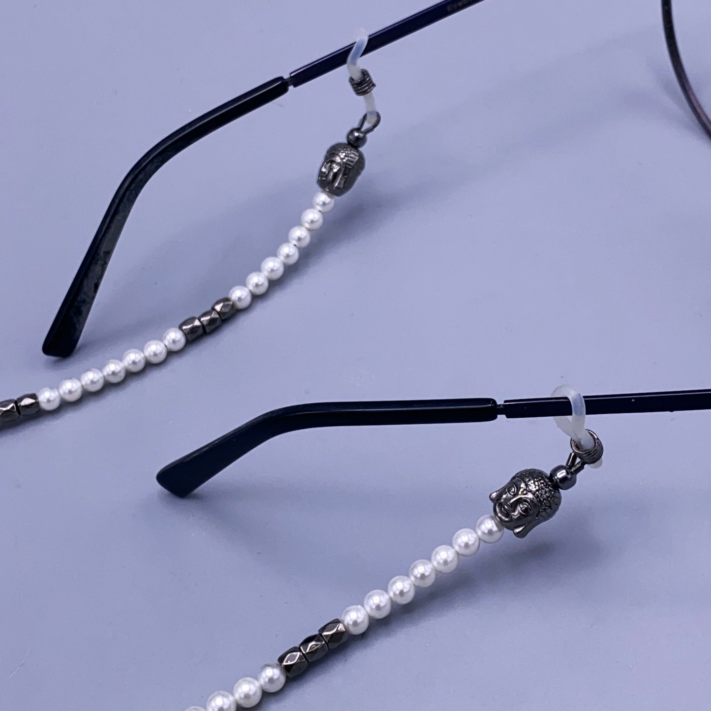 Pearl Shell Buddha Eyeglass Holder Chain