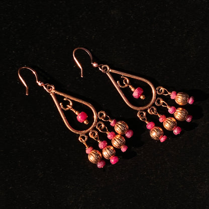 Ruby Chandelier Earrings