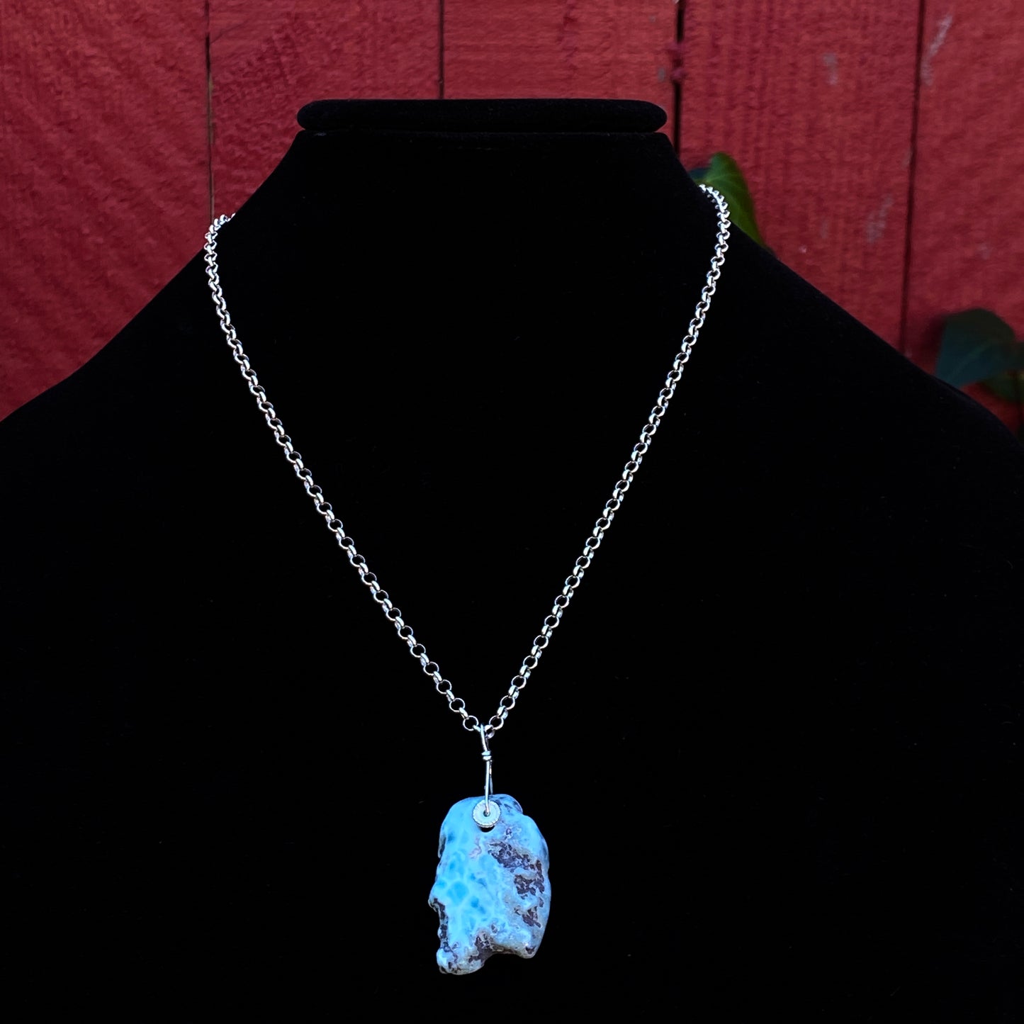 Larimar Pendant Necklace