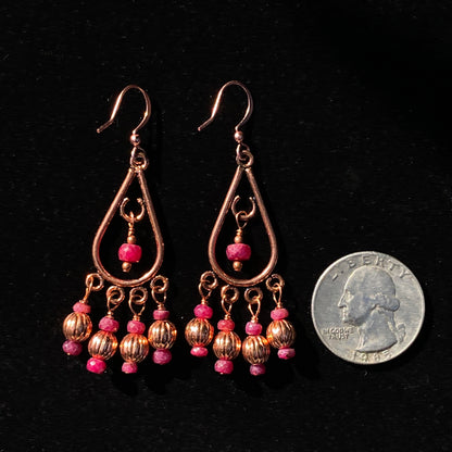 Ruby Chandelier Earrings