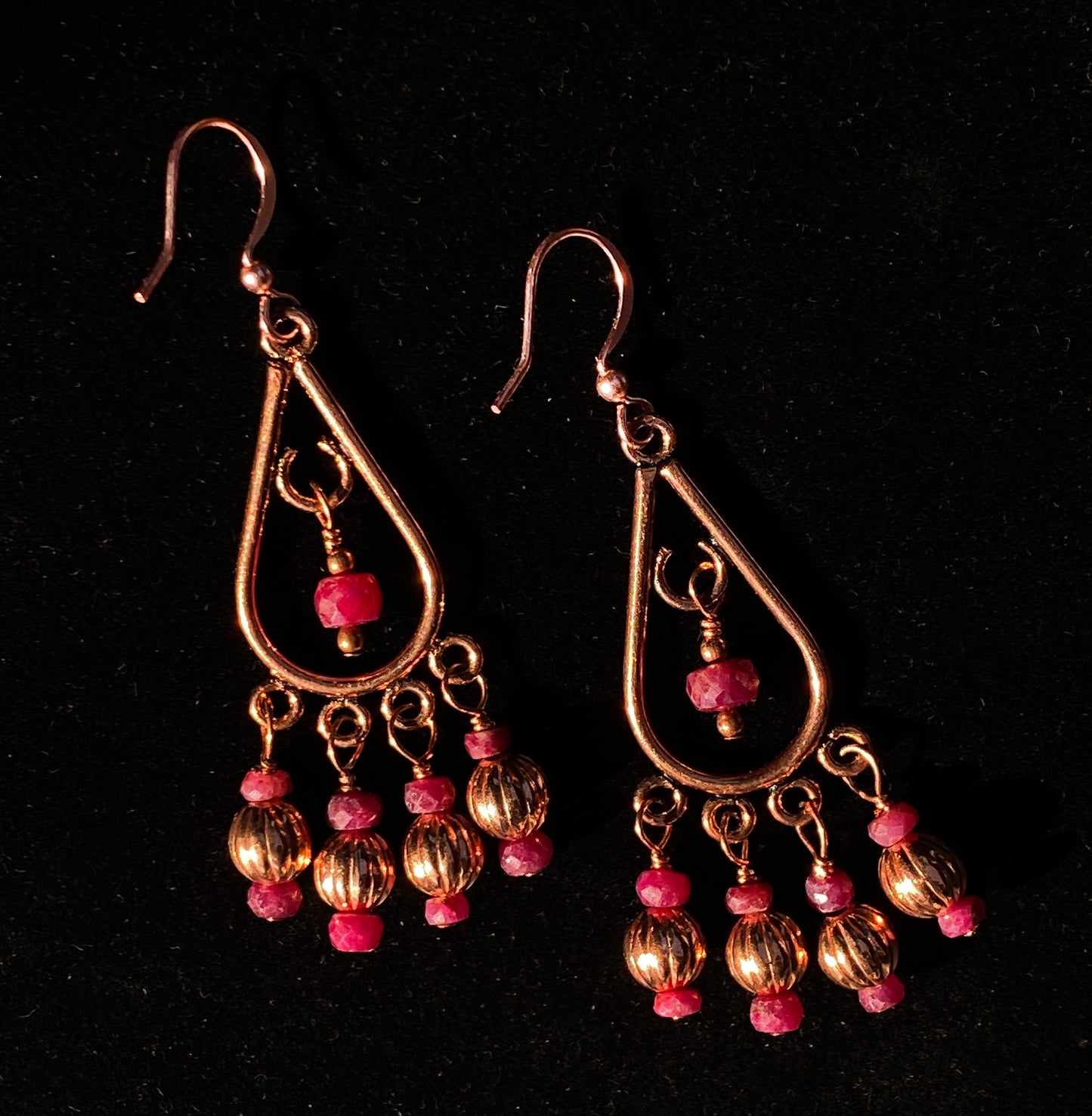 Ruby Chandelier Earrings