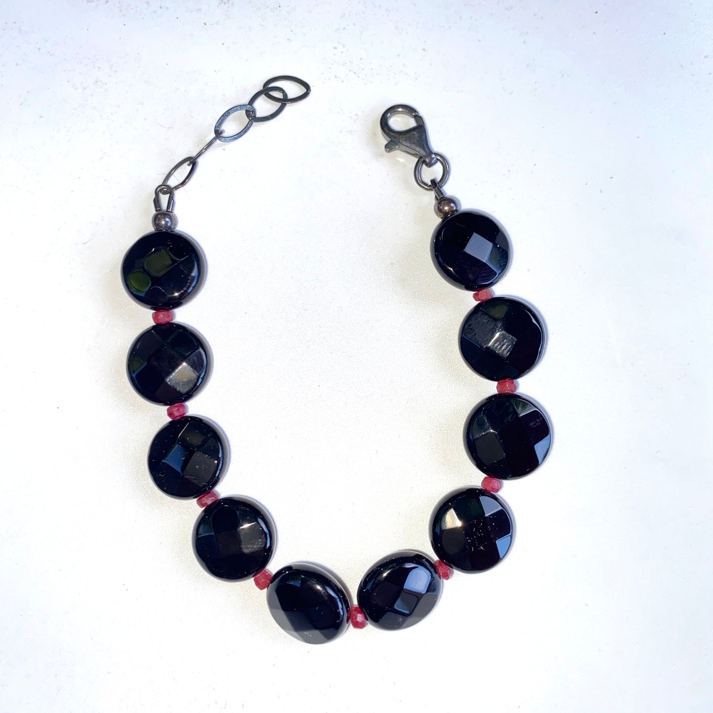 Ruby and Onyx Bracelet