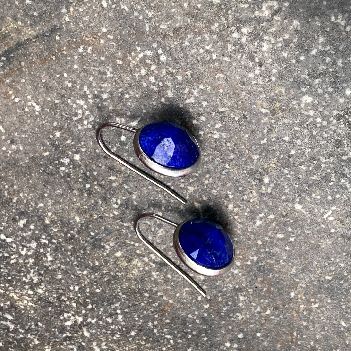 Lapis Lazuli Minimalist Earrings