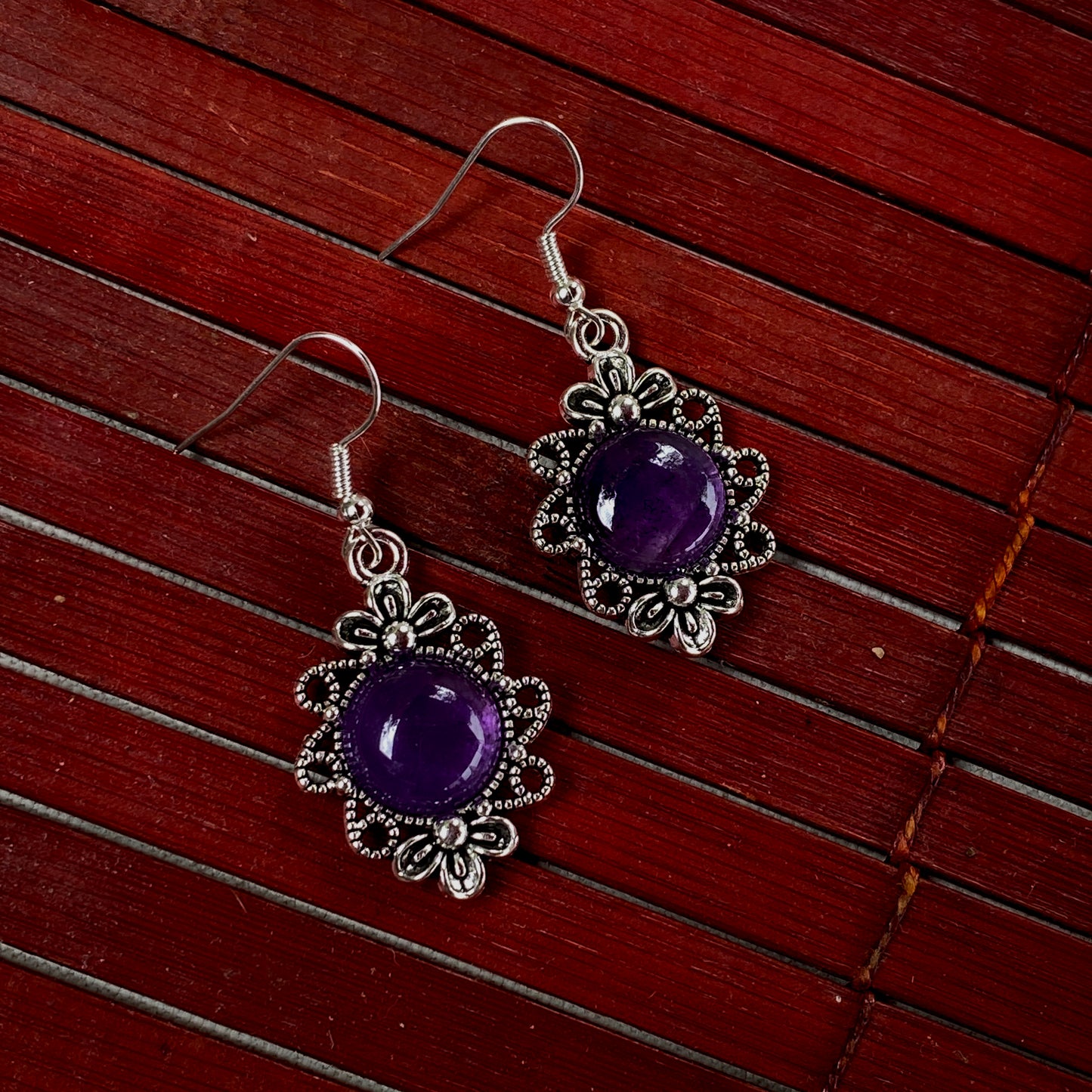 Amethyst Drop Earrings