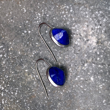 Lapis Lazuli Minimalist Earrings