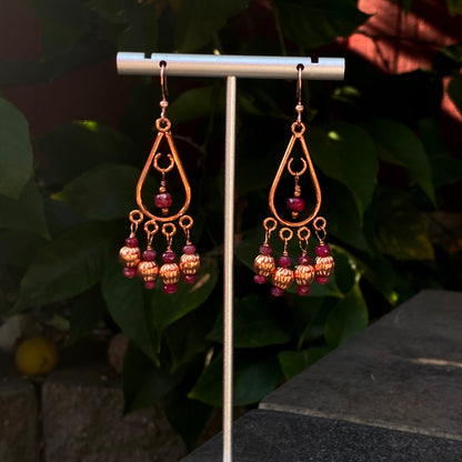 Ruby Chandelier Earrings