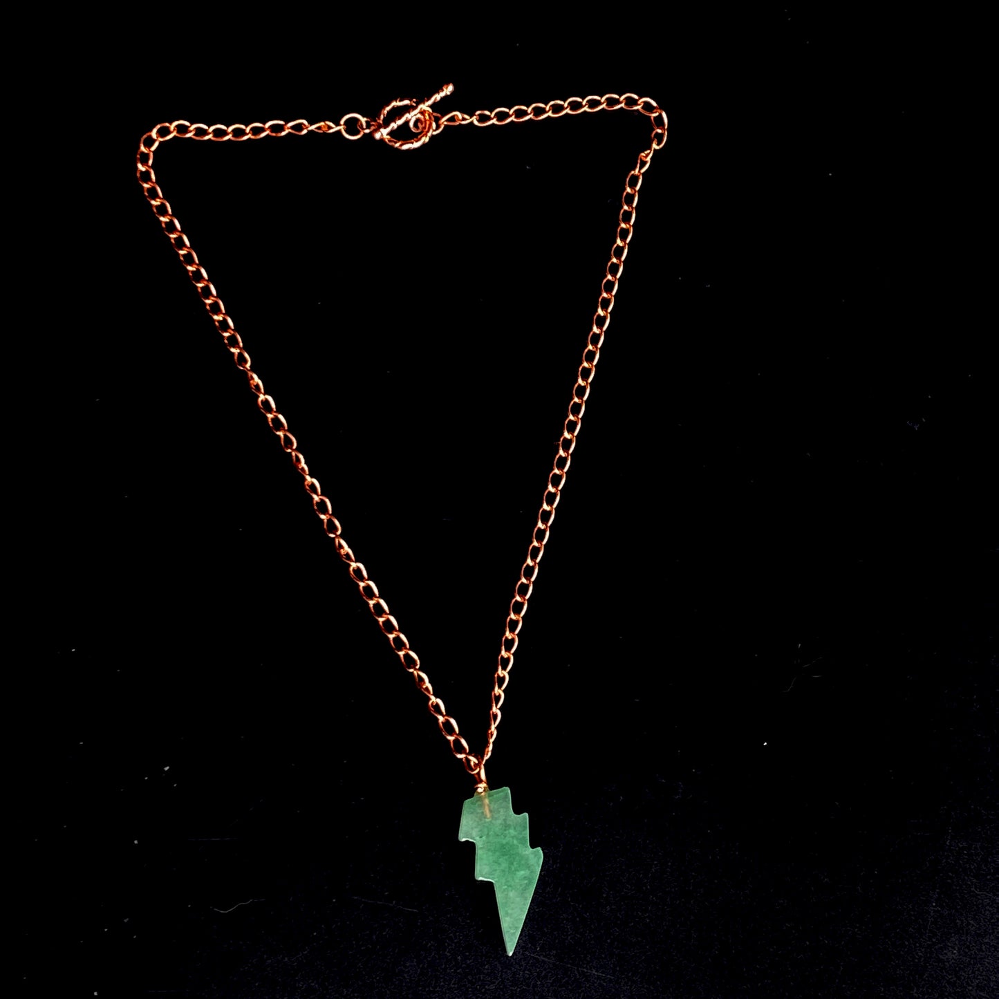 Green Aventurine Bolt Necklace