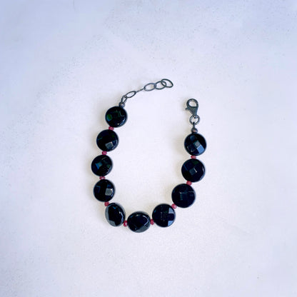 Ruby and Onyx Bracelet