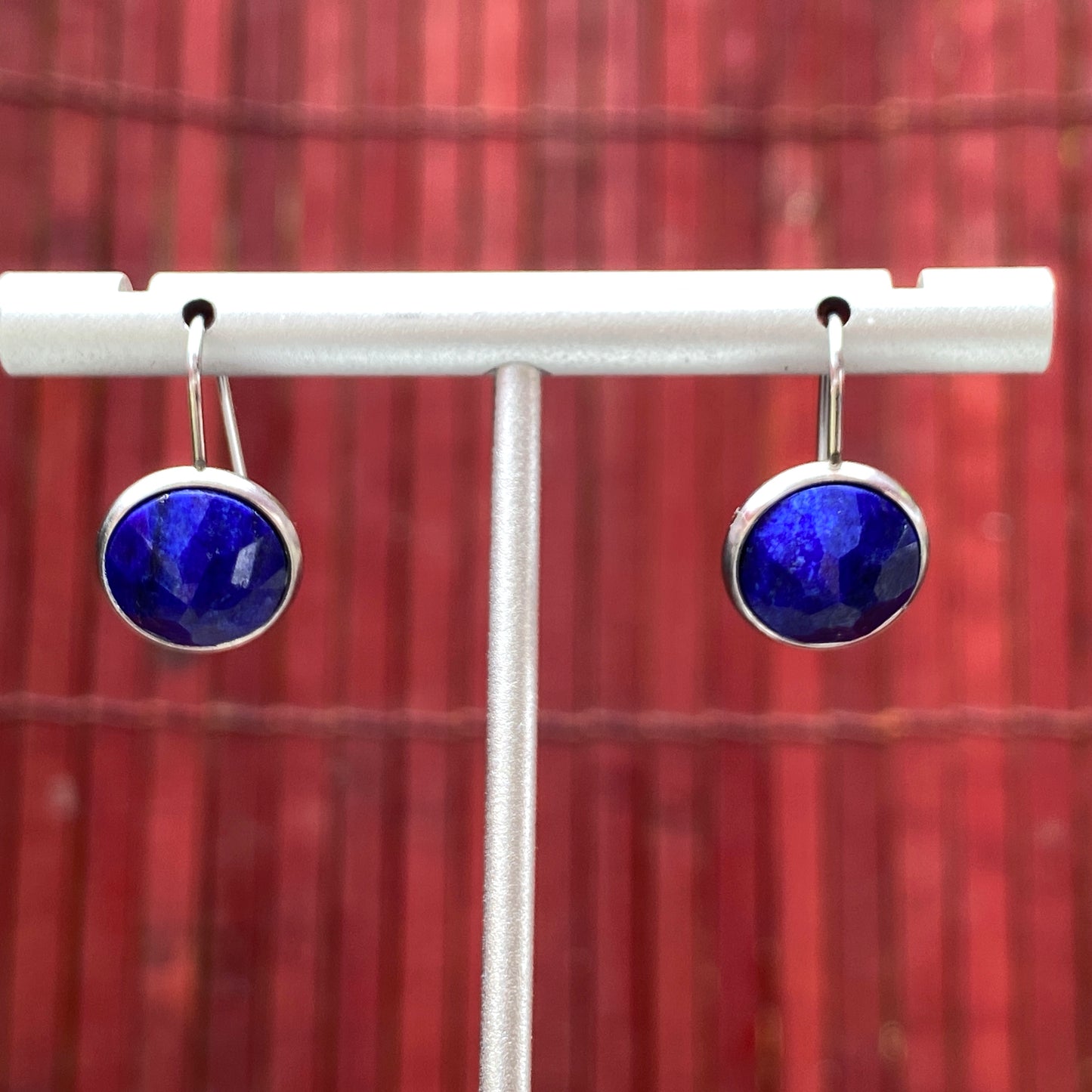 Lapis Lazuli Minimalist Earrings