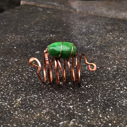 Emerald and Copper Ring