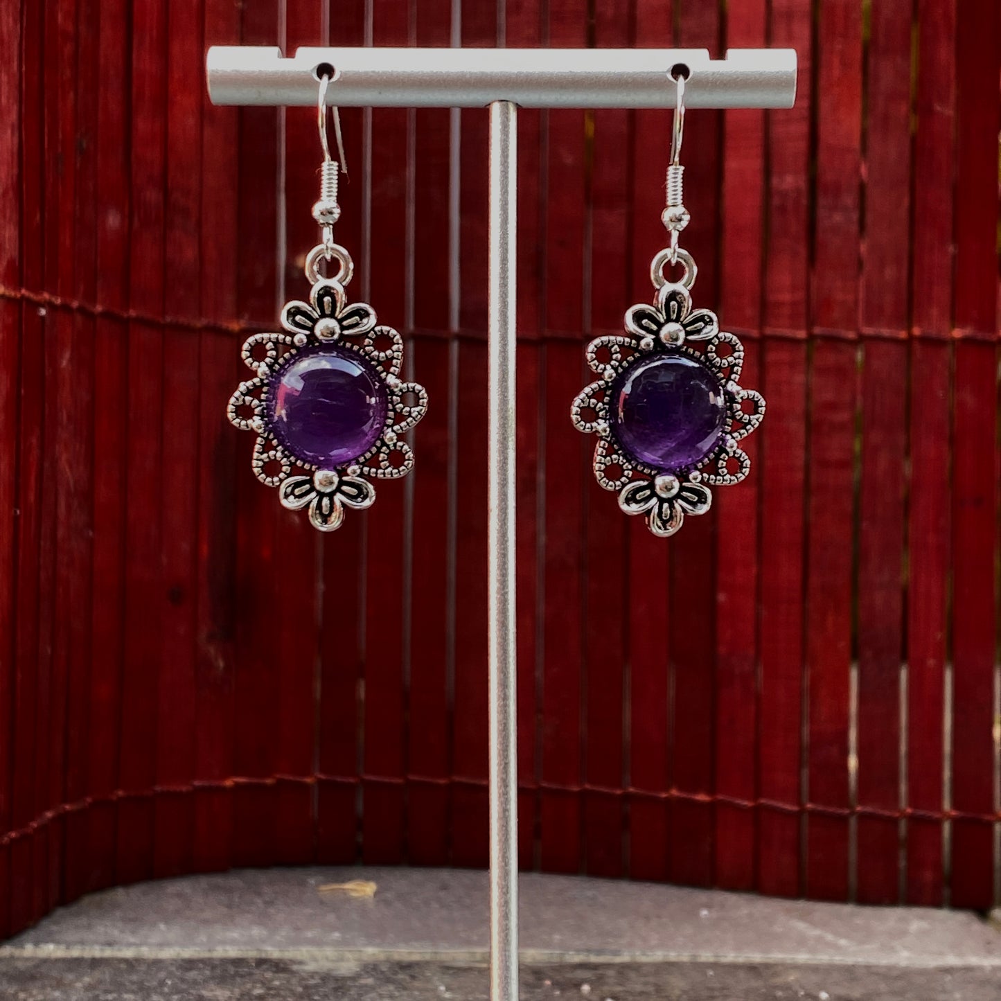 Amethyst Drop Earrings