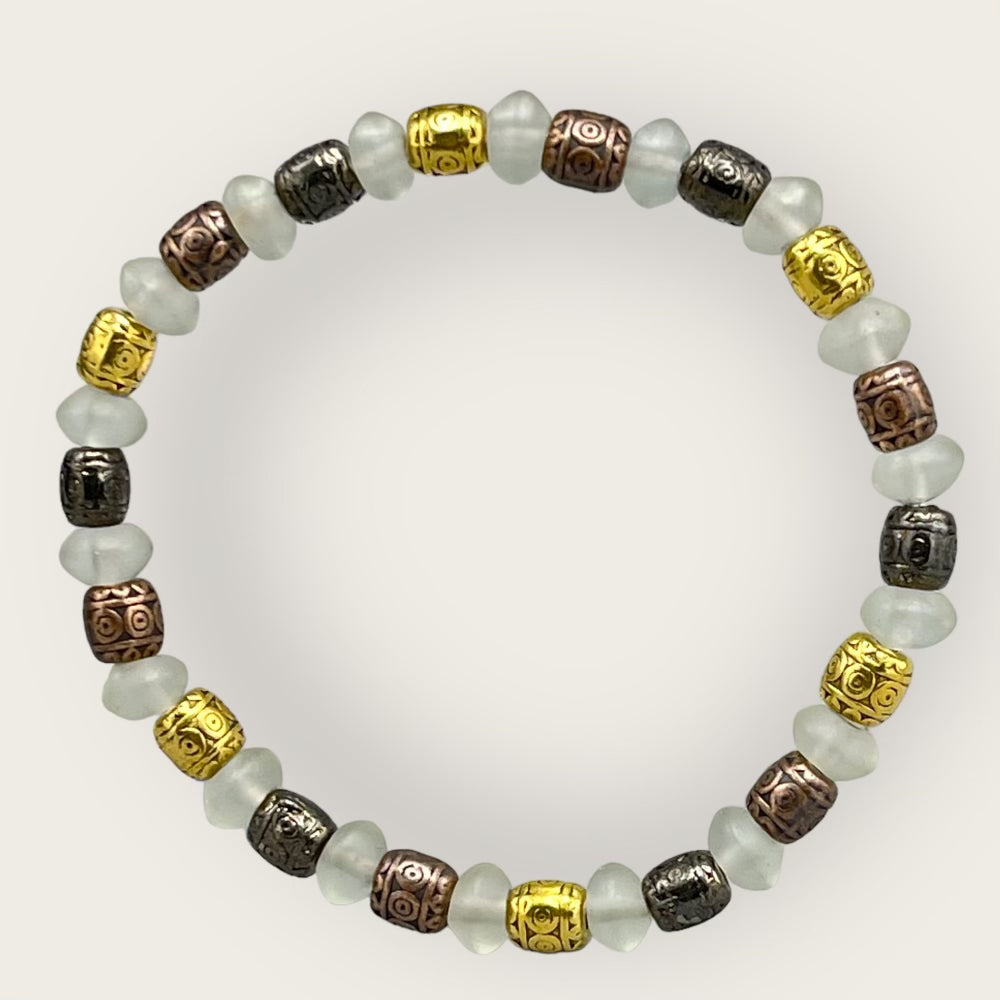 Matte Quartz Tricolor Bracelet