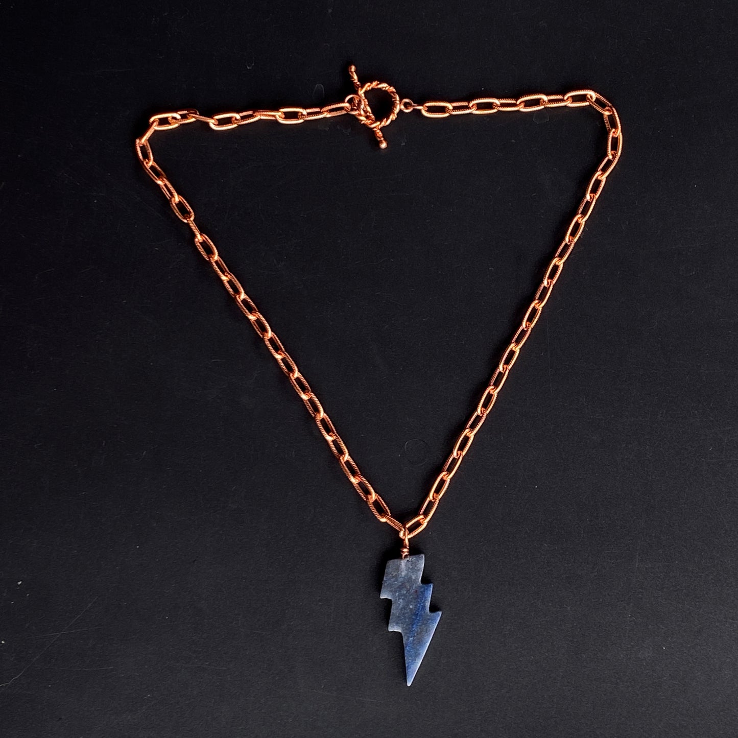 Blue Aventurine Bolt Necklace