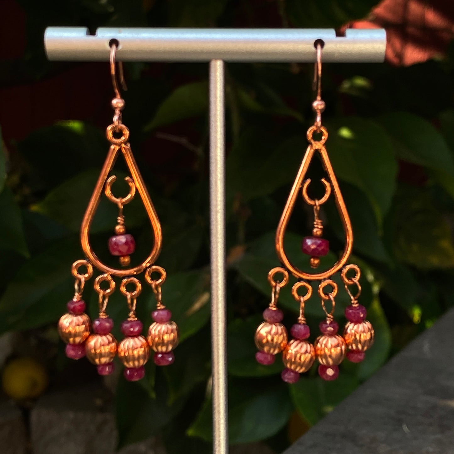 Ruby Chandelier Earrings