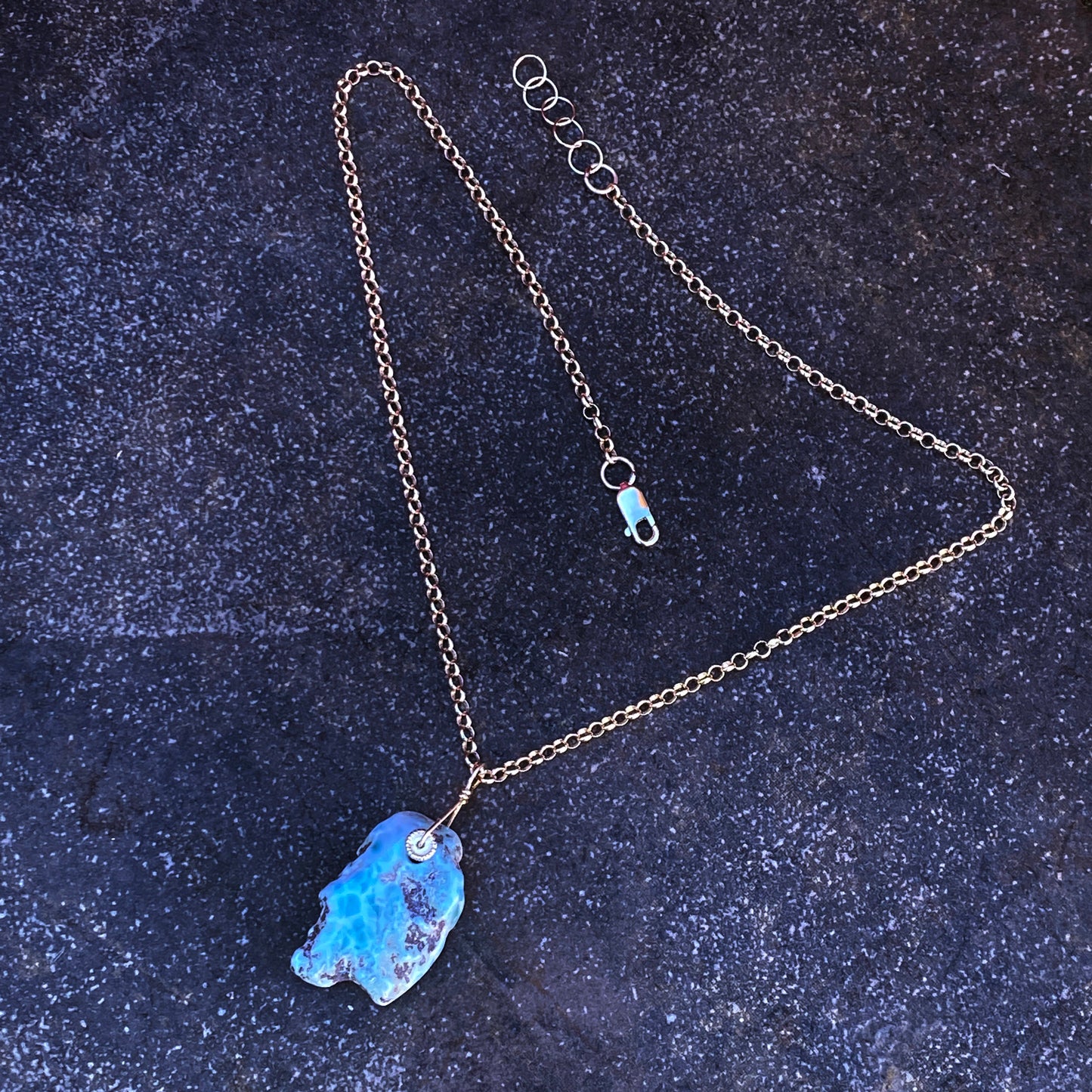 Larimar Pendant Necklace