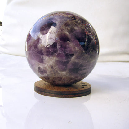 Genuine Amethyst gemstone Sphere, Reiki Healing