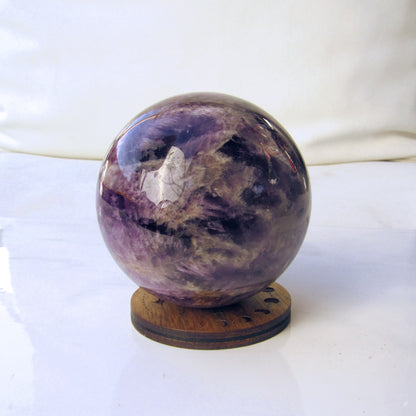 Genuine Amethyst gemstone Sphere, Reiki Healing