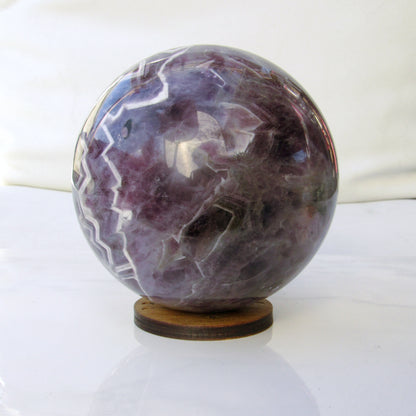 Amethyst crystal gemstone sphere