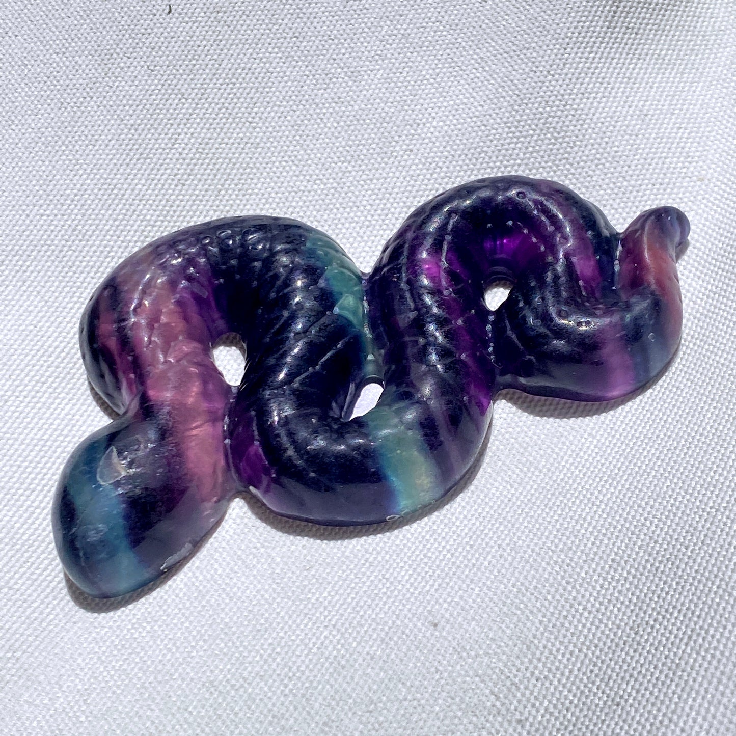 Gemstone Carved Snakes