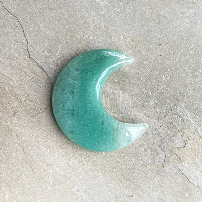 Genuine Gemstone Crescent Moons