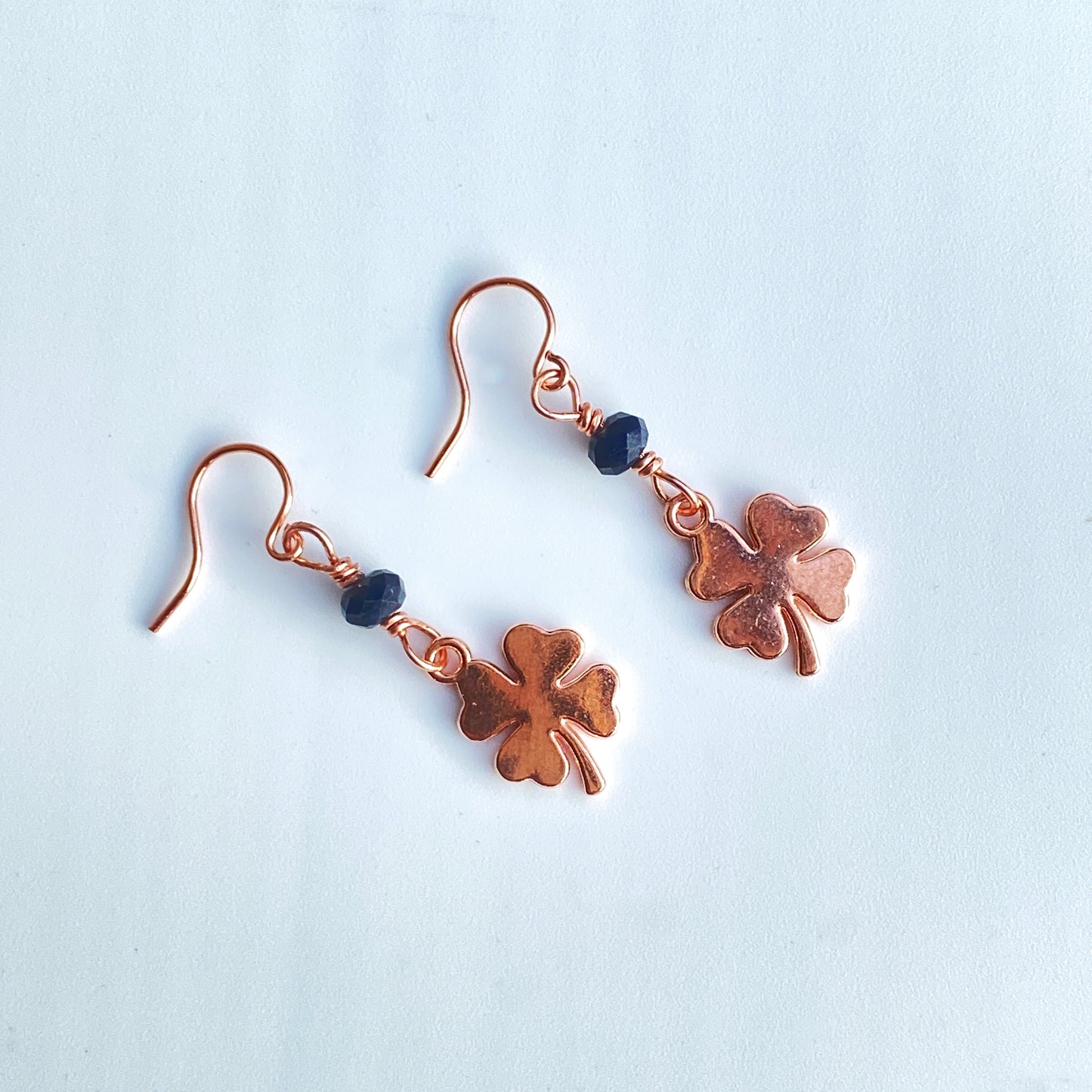 Clovers and Gemstone Earrings