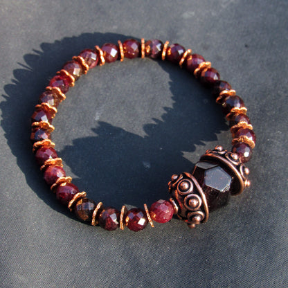 Genuine Copper and Gemstone Bracelet Collection