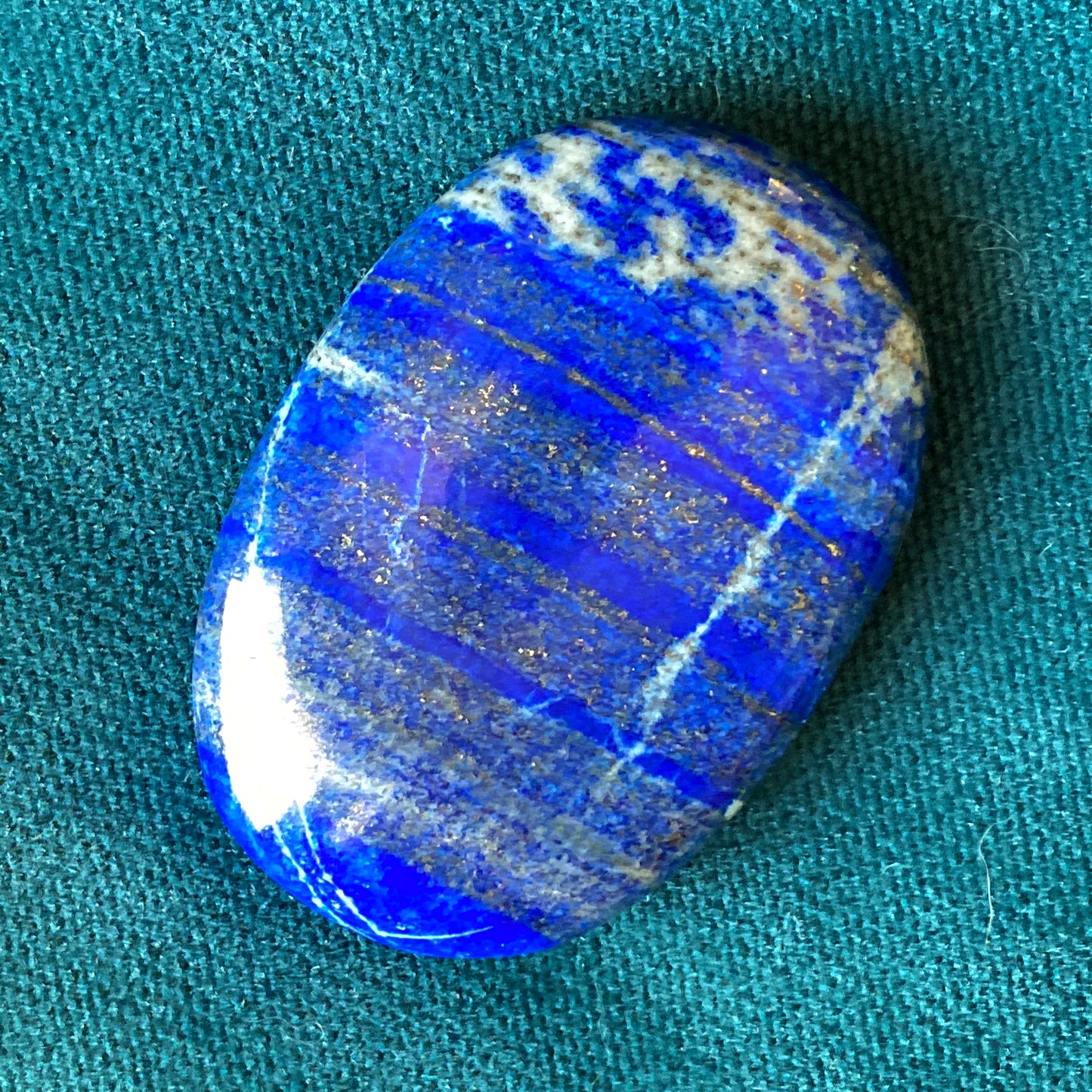 Lapis Lazuli  gemstone Galaxy healing energy Palm Stones