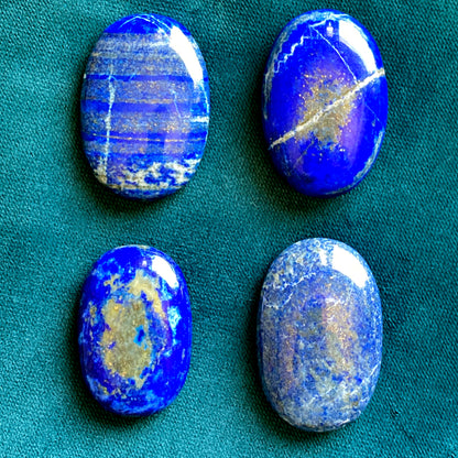 Lapis Lazuli  gemstone Galaxy healing energy Palm Stones