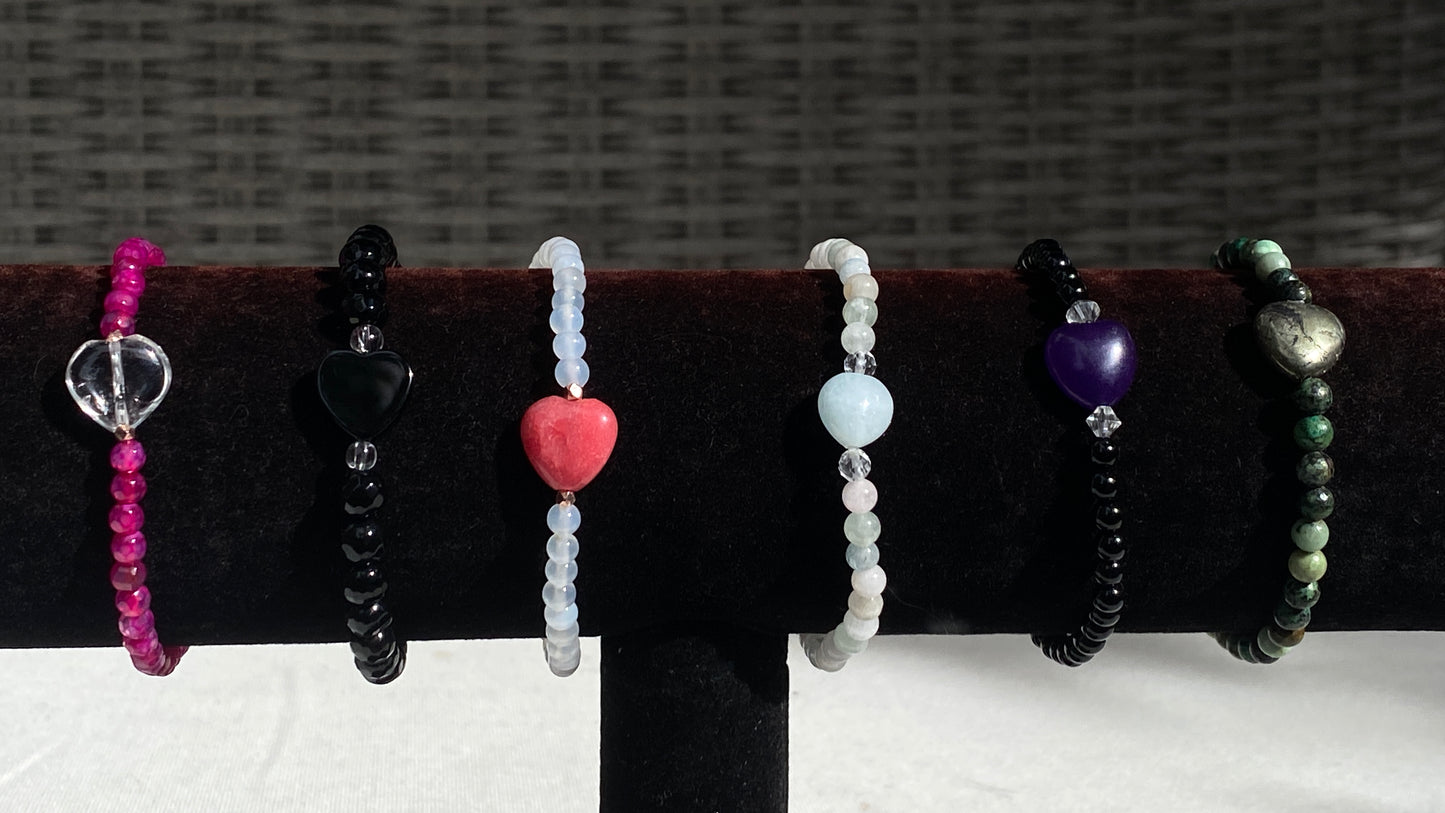 Galentine Day Bracelets made of various Gemstones for Women