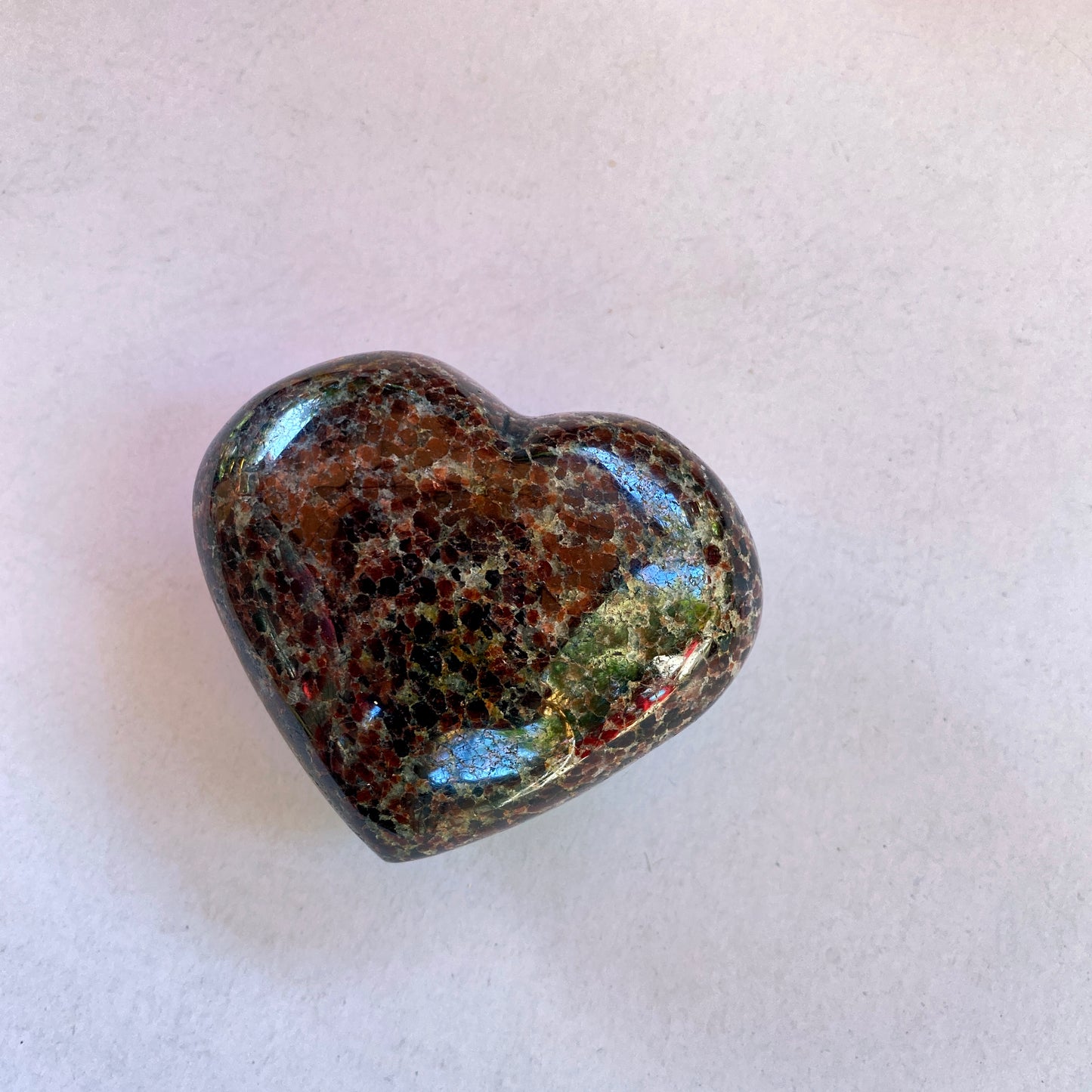 Garnet Gemstone Carved Hearts