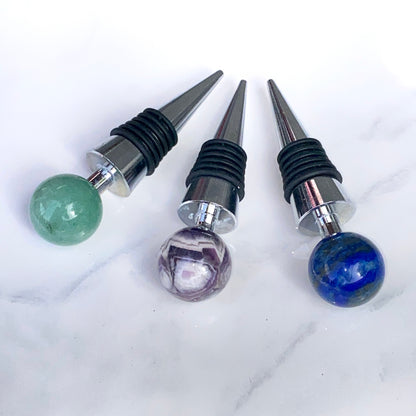 Gemstone Wine Bottle Stoppers